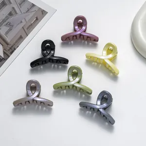 Pince Crabe à Paillettes Minimaliste Petite en Résine pour Femmes Doux Mignon Quotidien Coiffure Accessoire Cheveux Décoratif