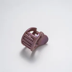 Detail view of 3.5cm glittery lavender hair claw clip with strong metal spring