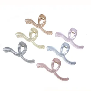 Lot de 6 pinces à cheveux géométriques minimalistes en métal de couleurs variées