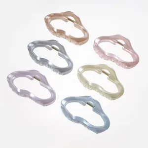 Barrettes à cheveux nuage de 11cm en 6 couleurs nacrées de style Morandi