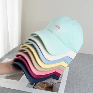 Vintage Distressed Cotton Baseball Cap America California Embroidery Adjustable Soft Top Sun Protection Hat For Men Women