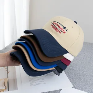 Berretto da Baseball Ricamato con Lettere a Blocchi di Colore Retro per Uomo Donna in Cotone Regolabile Casuale Sportivo