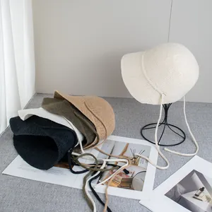 Cappello da sole in maglia traspirante con nastri regolabili in cinque colori moda