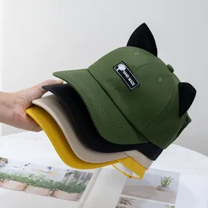 Gorra de Béisbol Creativa Con Orejas de Gato y Gafas de Aviador Divertido Sombrero de Sol Para Mujeres Hombres Accesorios de Moda