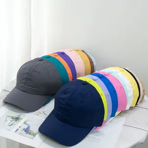 Lightweight quick-dry baseball cap for women and men in various vibrant colors