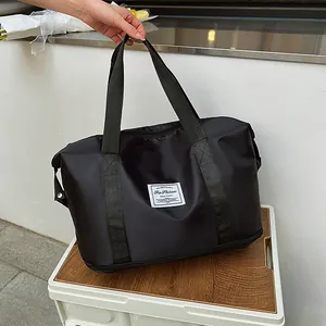 Large Capacity Waterproof Oxford Cloth Travel Bag With Dry Wet Separation Trolley Sleeve Multi Function Gym Duffel Bag For Women Men