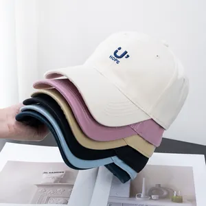 Hope Letter Embroidery Baseball Cap Cotton Adjustable Curved Brim Sun Hat For Men Women Casual Fashion Outdoor Headwear