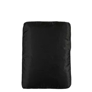 Versatile black compression packing cube with durable diamond lattice quilted fabric texture