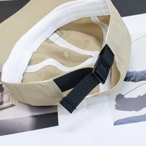 Casquette de baseball kaki à bord court séchage rapide avec bande de confort et boucle