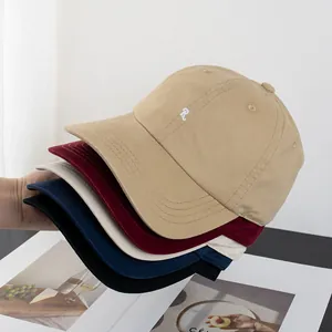 Baumwolle Baseballkappe Mit Buchstaben R Stickerei Für Herren Damen Verstellbar Lässig Sonnenhut Mode Outdoor Sport Kappe