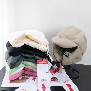 Padded earflap flight hats in multiple colors for winter windproof thermal protection