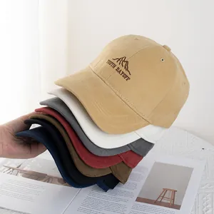 Cotton Baseball Cap For Men Women Casual Youth Dayoff Letter Mountain Embroidery Adjustable Outdoor Sport Sun Shading Trucker Hat