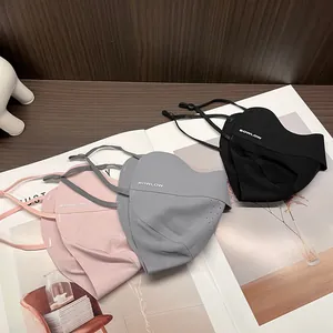 UPF 50+ ice silk sun protection face masks in pink, grey, and black with adjustable straps