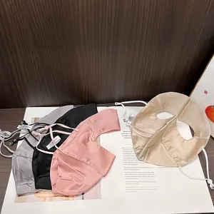 100% Mulberry Silk Sun Protection Face Mask UV Proof Breathable Skincare Adjustable Full Face Shield For Women Daily Outdoor
