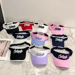 Visiere parasole con ricamo Authentic EST.1987 in vari colori per protezione sportiva