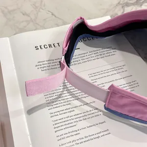 Dettaglio del cinturino in velcro regolabile e della fascia antisudore sulla visiera