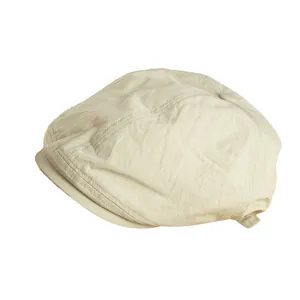 Atmungsaktive beige Schiebermütze für den Sommer mit lässigem und minimalistischem Design