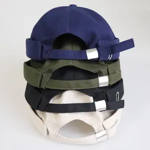 Unisex Vintage Baumwoll Docker Mütze Ohne Krempe Miki Hut Rollrand Verstellbare Retro Seemannskappe Damen Herren Beanie