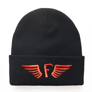 Flyers South Vleugels Borduurwerk Gebreide Muts Voor Heren Dames Unisex Winter Warm Outdoor Acryl Omslag Hip Hop Streetwear Beanie