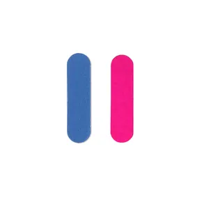 Mini lime per unghie a doppia faccia rosa e blu per la cura e la forma delle unghie