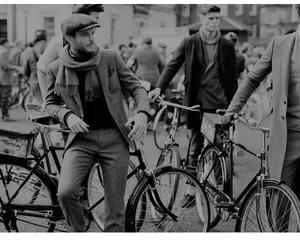Klassische Schiebermütze im britischen Vintage-Stil und Tweed-Anzug für Herren Mode