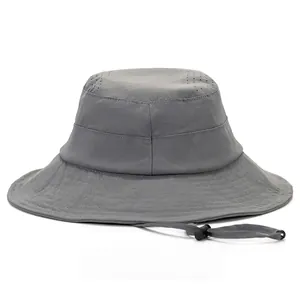 Outdoor Schnelltrocknend Mesh Anglerhut Für Damen Herren UV Schutz Breit Krempe Sonnenhut Atmungsaktiv Wandern Hut