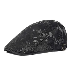Coppola Vintage Lavata per Uomo Donna Berretto Graffiti Cappello da Pittore Regolabile Streetwear in Misto Cotone Cappello da Sole