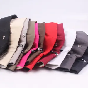 Outdoor folding sun bucket hat in multiple colors with adjustable sport drawstring and vents