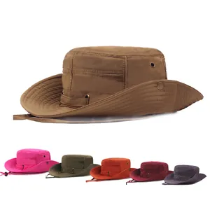 Chapeaux de soleil d'extérieur colorés avec mentonnière réglable et aérations