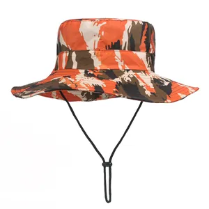 Chapeau de soleil extérieur camouflage à large bord pour la pêche et la randonnée