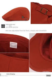 Detail van verstelbare metalen gesp en binnenstiksels op de roestvrije krantenjongenspet