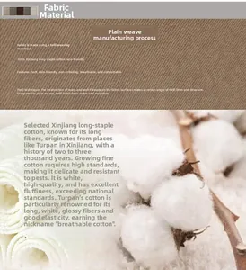 Detail of 100% long-staple cotton twill weave fabric showing soft and breathable texture