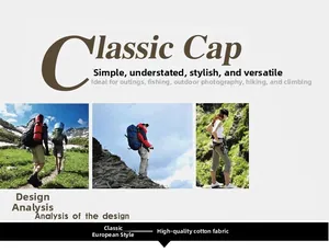 Detail of premium cotton fabric texture and classic European style flat cap design