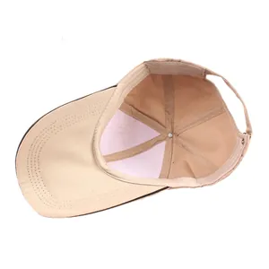 Breathable summer baseball cap for men with adjustable metal buckle and inner sweatband