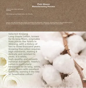 Detailed view of 100% Xinjiang long-staple cotton mesh with breathable twill weaving texture