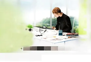 Visual layout of Korean minimalist design concept with diverse neutral color palettes