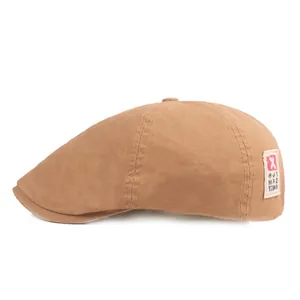 Béret en Coton Vintage pour Hommes Femmes Ajustable Casquette Newsboy Ivy Protection Solaire Respirant Chapeau de Golf