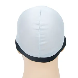 Cuffia Wave Dome grigio chiaro con fascia elastica nera per la cura dei capelli