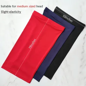 Elastische multifunctionele hoofdband voor heren in rood, blauw en zwart, 19x10 inch