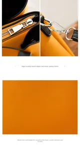 Close-up of bright yellow PU leather texture and premium silver metal hardware