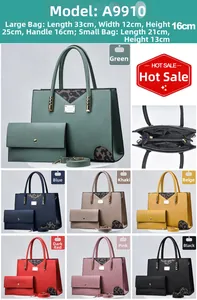 Detail view of two-piece tote bag set with leopard print accents and color options