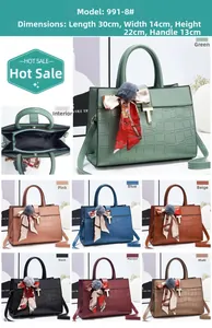 Détails du sac à main motif crocodile avec dimensions et poche intérieure zippée