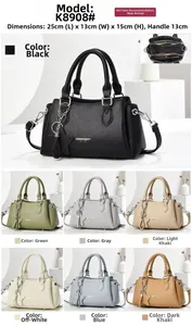 Detailed size specifications for women's handbag with multiple color options and star charm