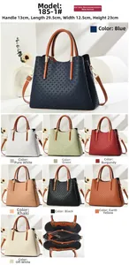 Detailed dimensions of the woven leather handbag with multi-layer zipper interior