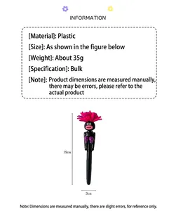 Gedetailleerde technische weergave van boks-personage pen met 19 cm lengte en plastic