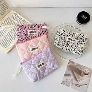 Set de bolsas organizadoras minimalistas de tela con estampados de salpicaduras
