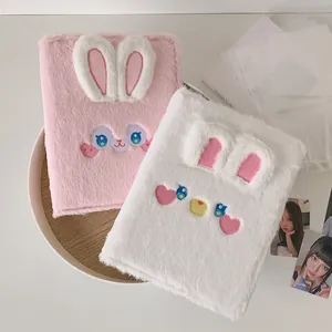 A5 Plush Bunny Loose Leaf Photo Album For Card Collection Photocard Binder Cute Star Chasing Storage Book