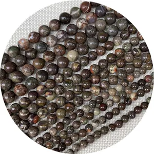 Perles rondes en pierre naturelle amazonite et oeil de tigre pour bijoux DIY