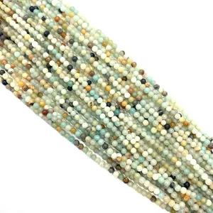 Polished natural tiger eye and garnet round beads in assorted pastel colors for DIY jewelry