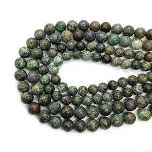 Gepolijste Afrikaanse turkoois ronde kralen 8-10mm voor DIY sieraden en armbanden